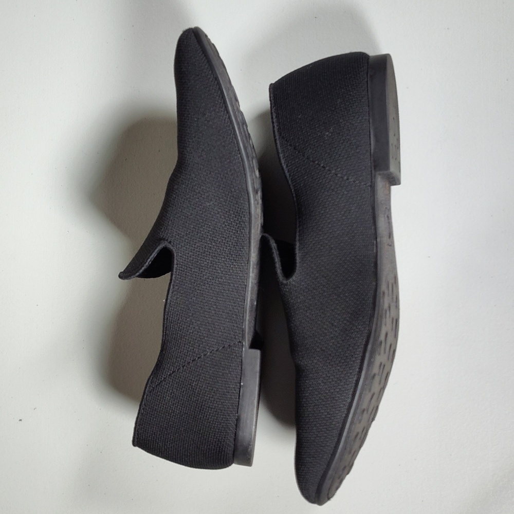 Born black knit slip on loafer flats 9 - Picture 8 of 12